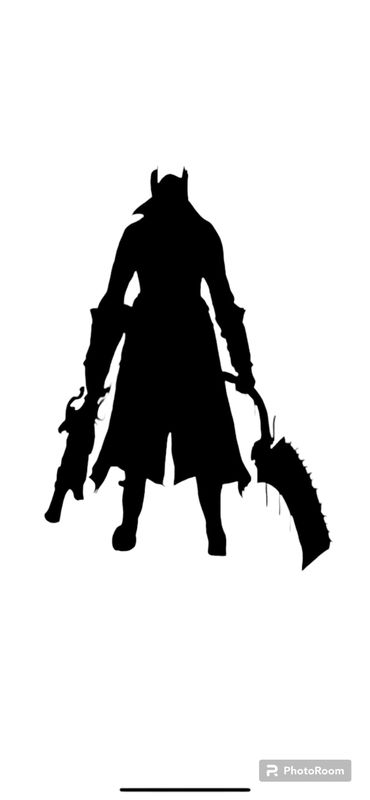 Blood Borne Video Game Silhouette