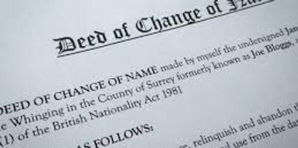 deed poll name change