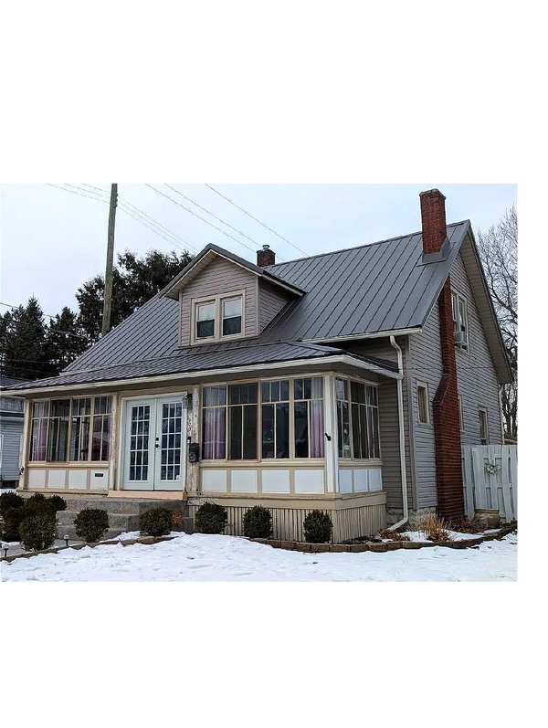 Old house with a new beautiful Metal Roof.