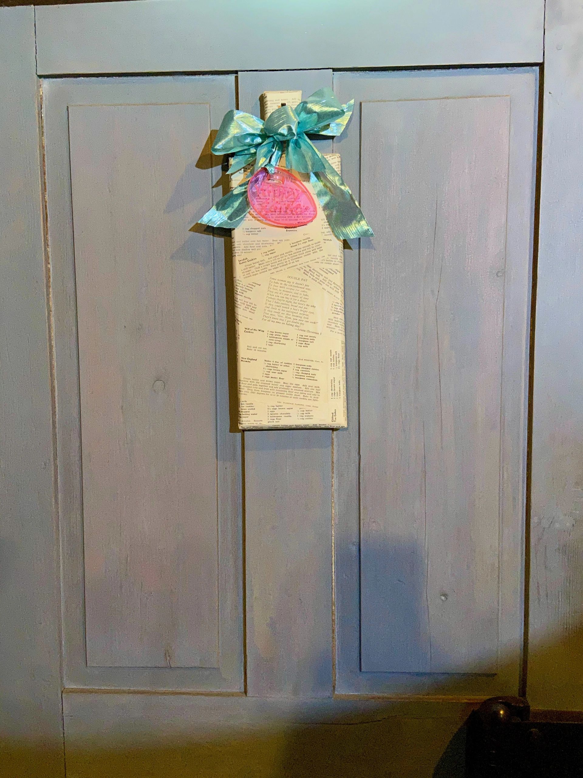 DIY Vintage Recipe Découpage Bake Board