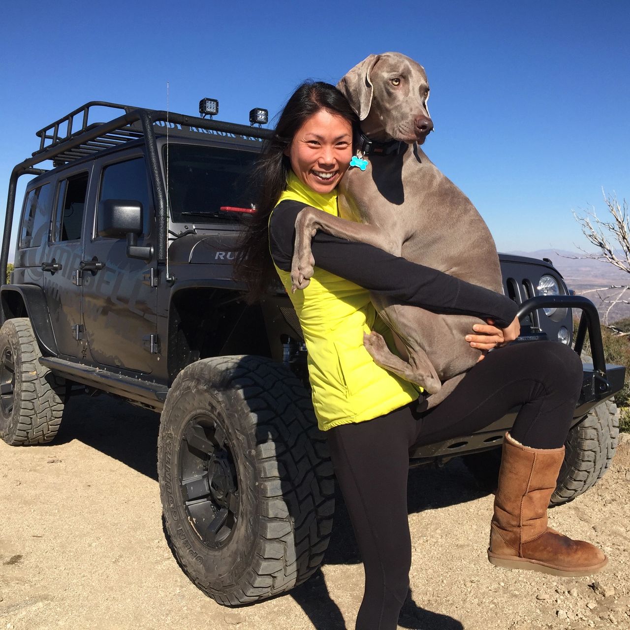 Maggie is Blue's Emotional Support Human