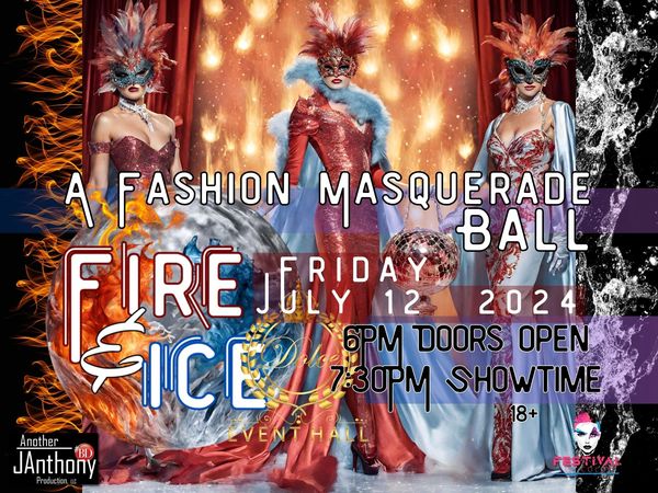 Fashion models fire and ice modeling 