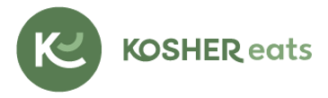 Logo with a green circular icon and text 'KOSHER oats'.