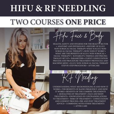 HIFU & RF NEEDLING, two courses one price! Offer
Training Course Enhanced HQ Training Academy