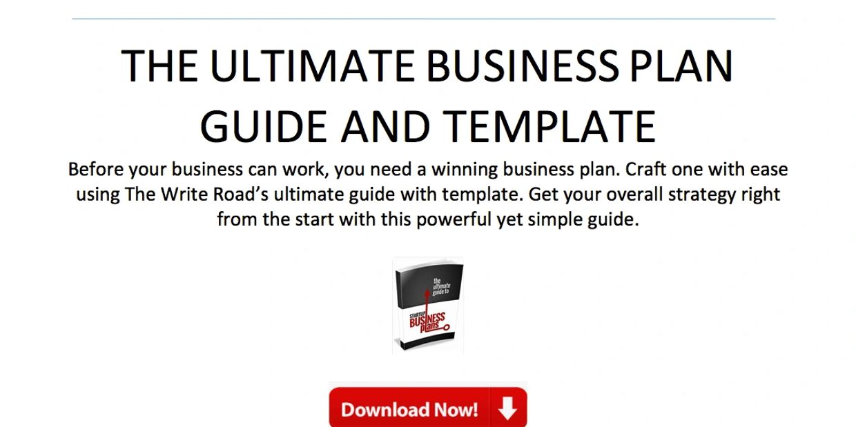 The ultimate business plan guide ebook image
