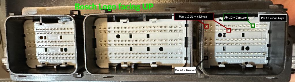 Ford Powerstroke 6.7 Diesel MD1CP006 pinout
