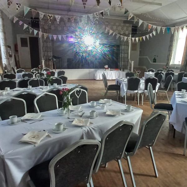 Castleside Village Hall Room hire layout example