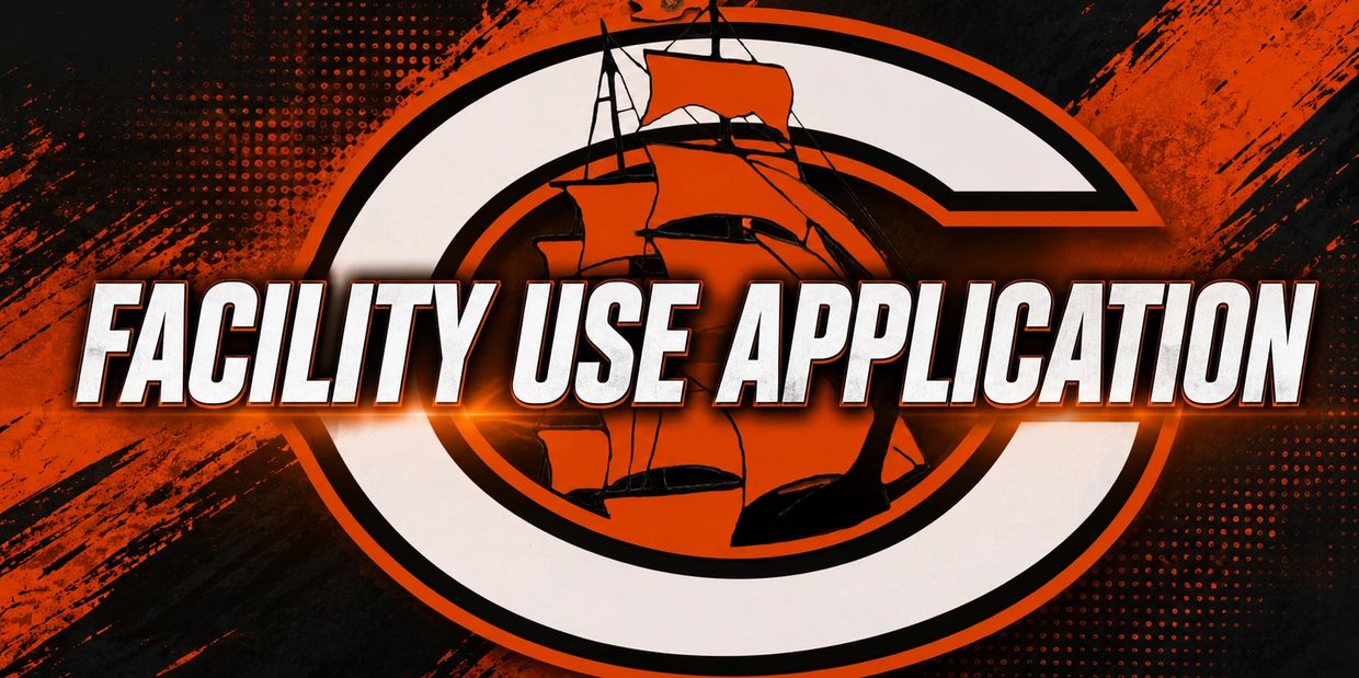 Facility use application graphic with ship logo.