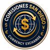 Logo de Comisiones San Diego, cambio de moneda.