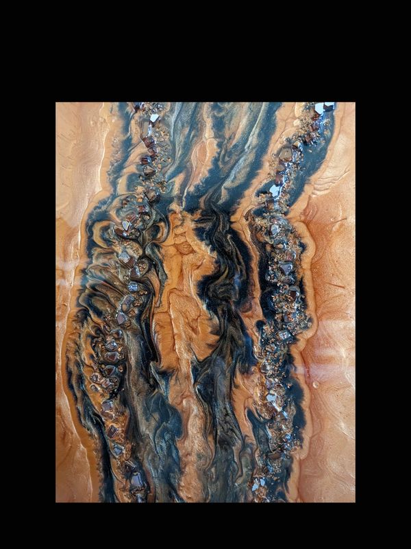 River - 3D Art with detailing with glass 
