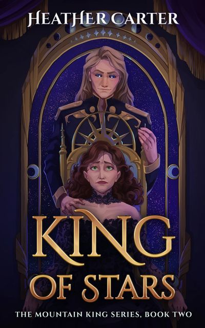 A MAN BEHIND A WOMAN ON A THRONE