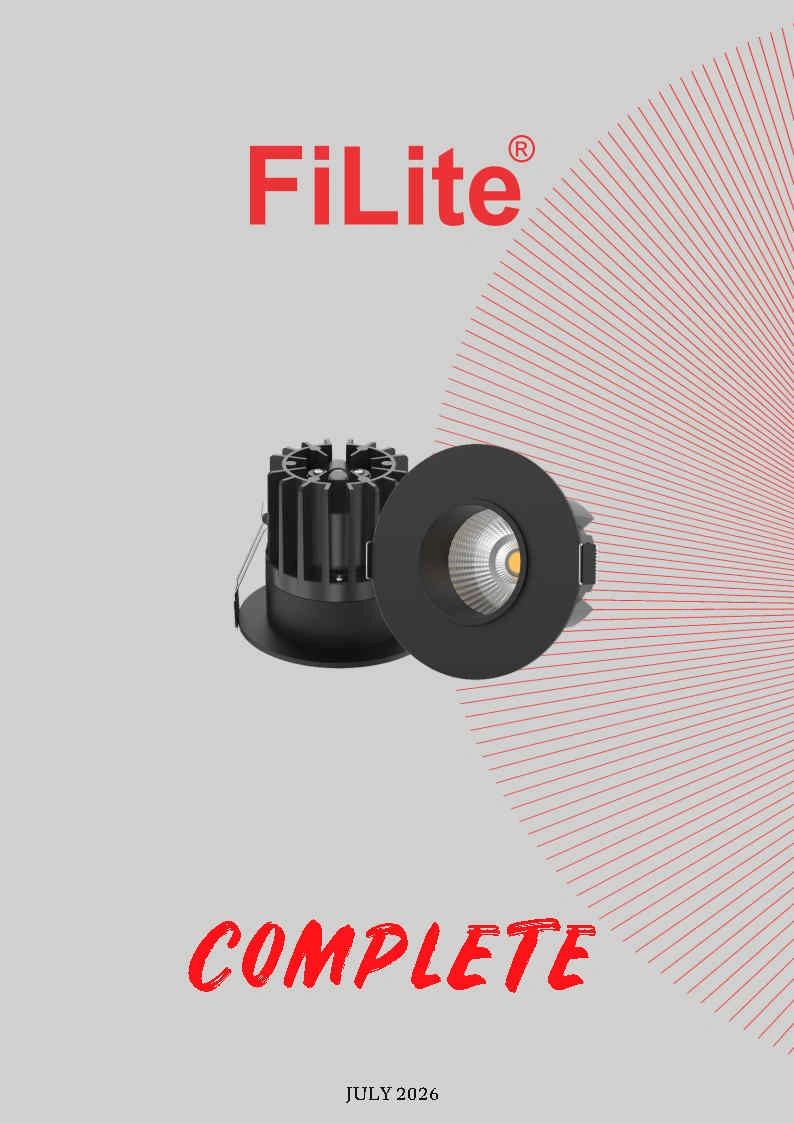 FiLite Complete lighting product with July 2026 date.