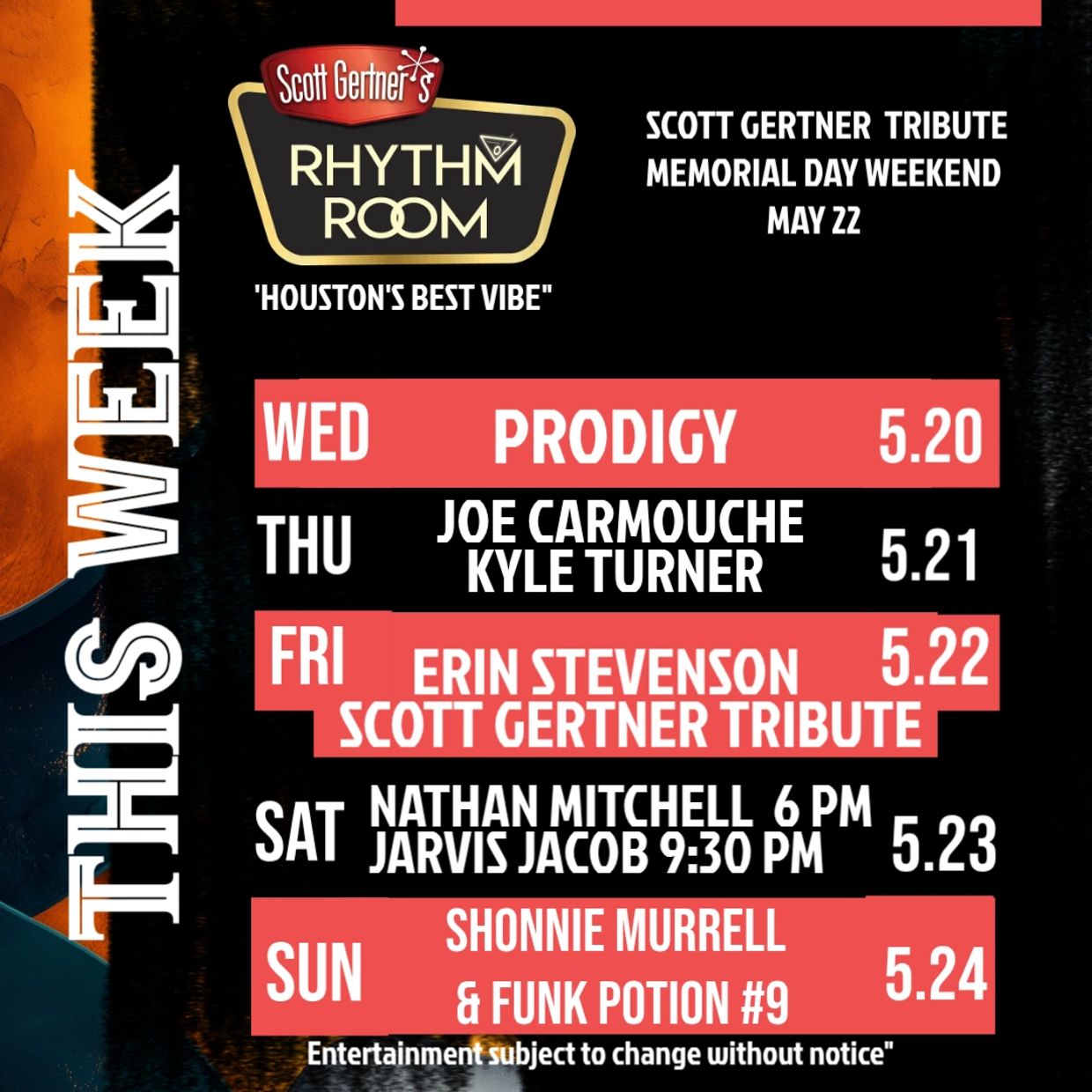 Scott Gertner's Rhythm Room - Live Music, Gulf Coast Cuisine Creole