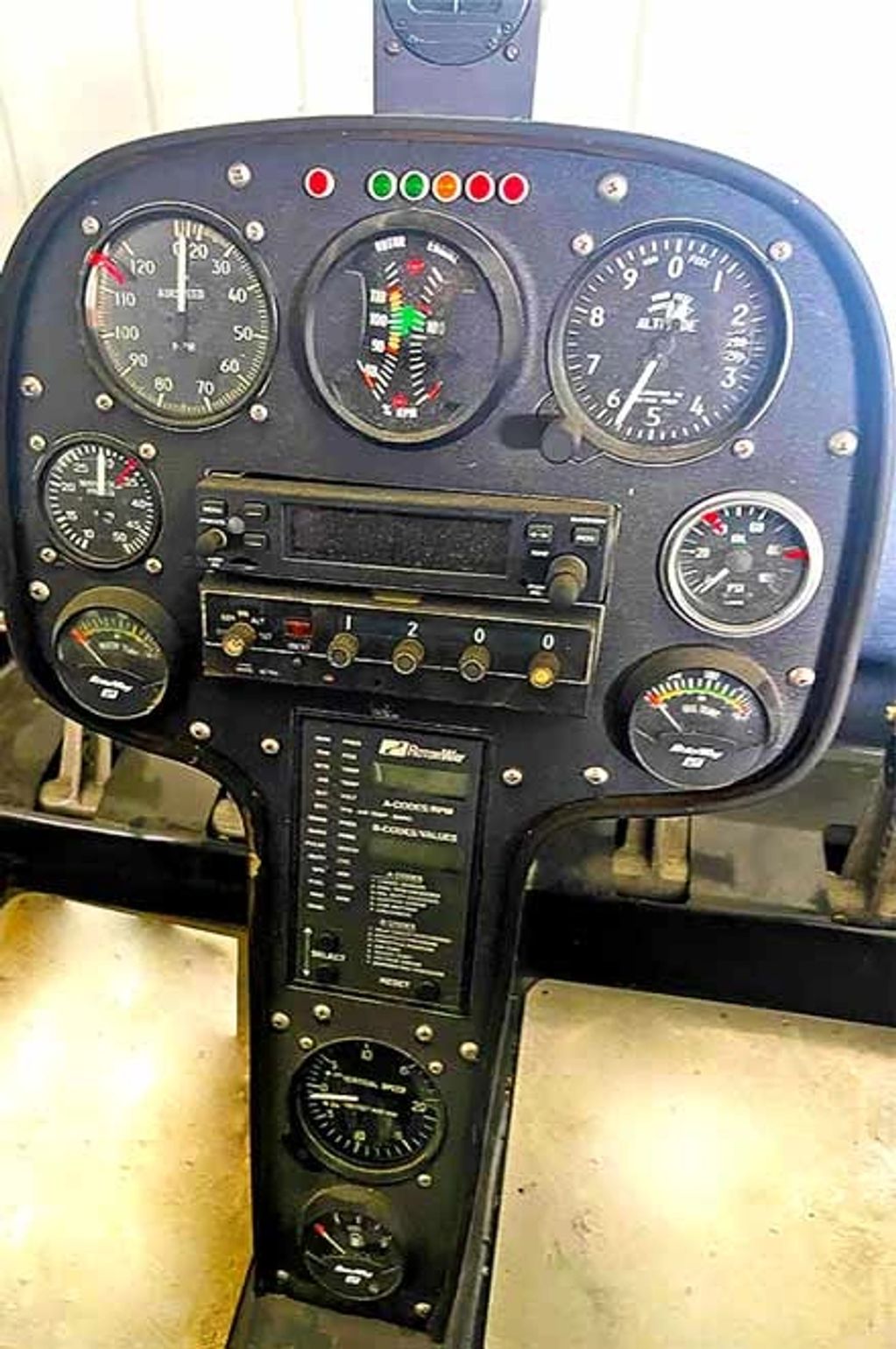 Rotorway 162F panel display