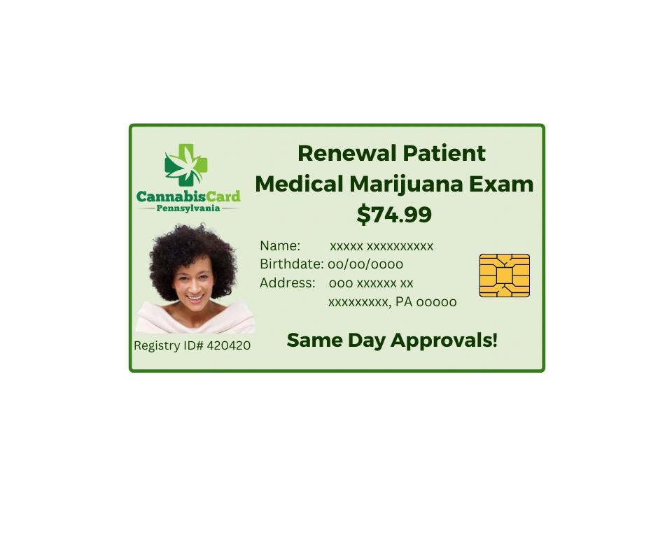 Renewal Patient Medical Marijuana Card Exam