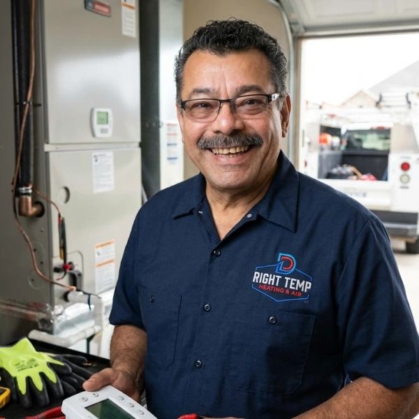D Right Temp owner and licensed technician, providing reliable local HVAC services in Santa Cruz and Los Gatos.