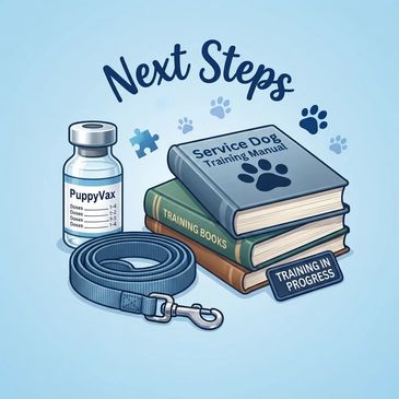 Illustration showing puppy training essentials.