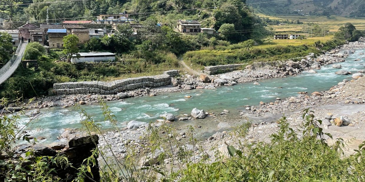 View of the village of Bhaunera in the Bajur Distict of Nepal. Taken in 2024.