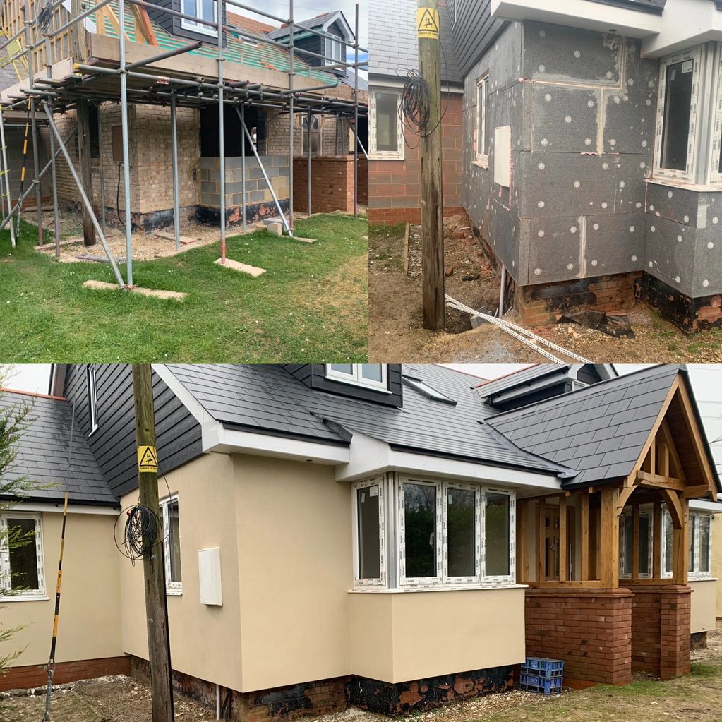 This is a project we completed at the end of 2019 using Parex with a 50mm EPS insulation board.
