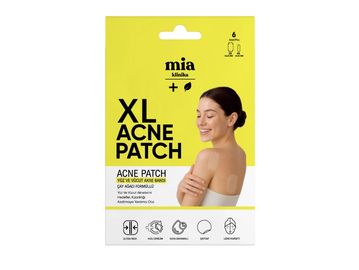XL Acne Patch product packaging with a smiling woman.