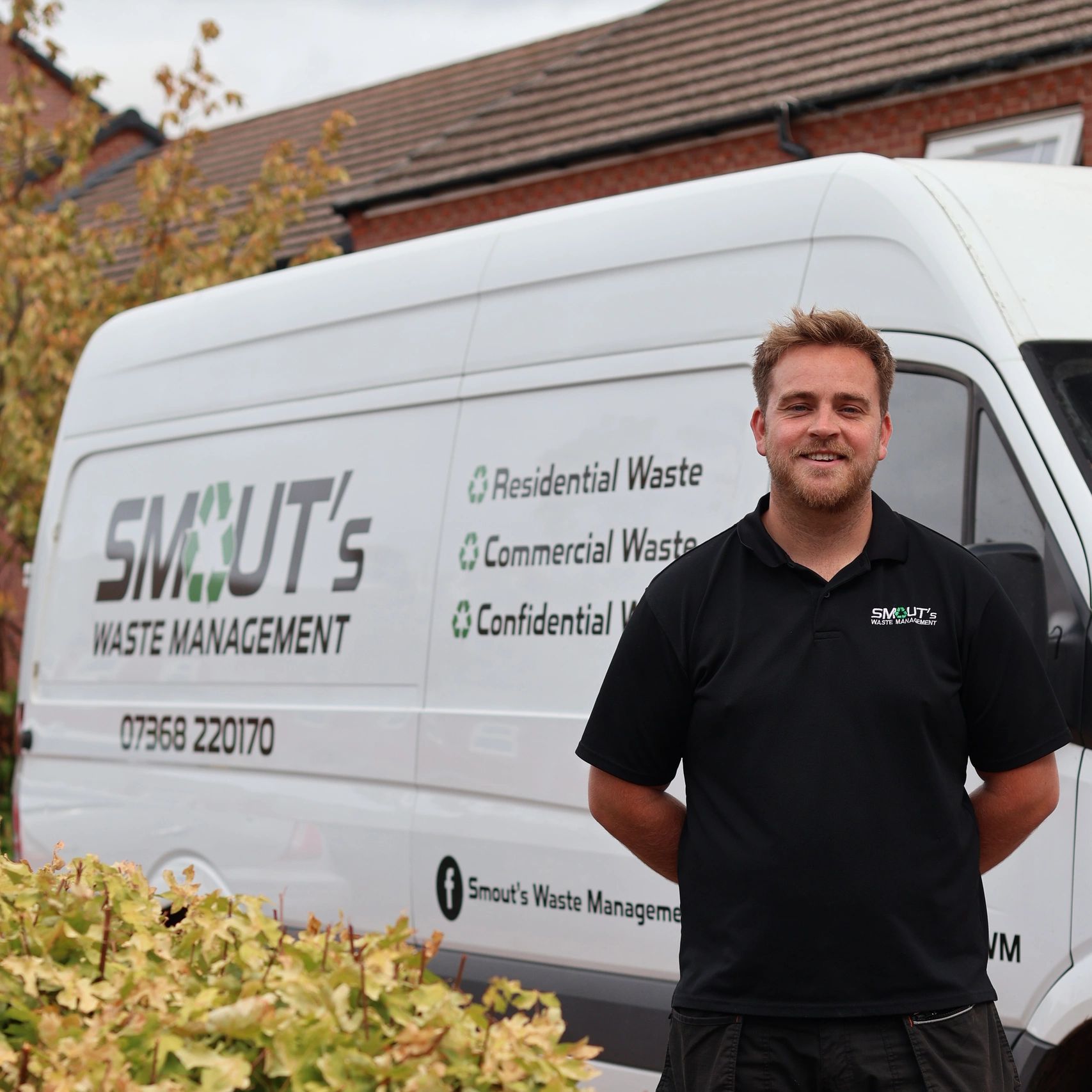 Zac Smout And Smout's Waste Management Van