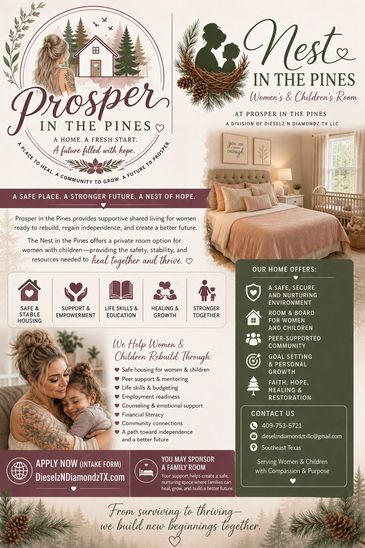 Prosper in the Pines offers supportive housing for women and children, fostering hope and growth.