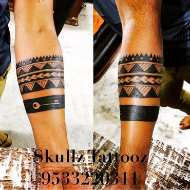 #tattoo #tattoos #inked #ink #tattoodesign #wristband #wristbandtattoo #bandtattoo  #skullztattooz 