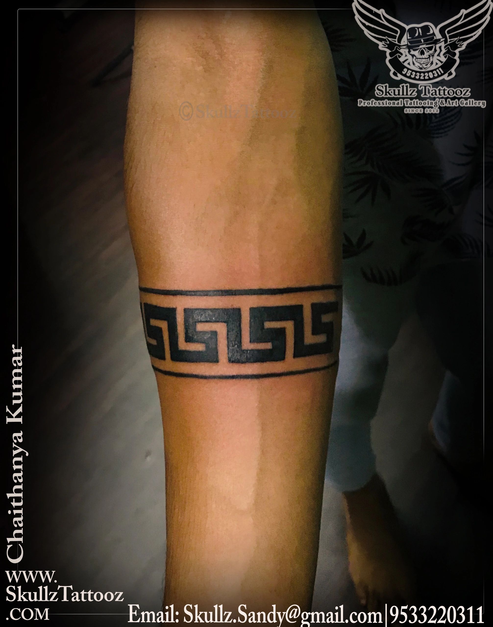Black Greek Art Hand Band Waterproof Temporary Tattoo For Boys Girls   Amazonin Beauty