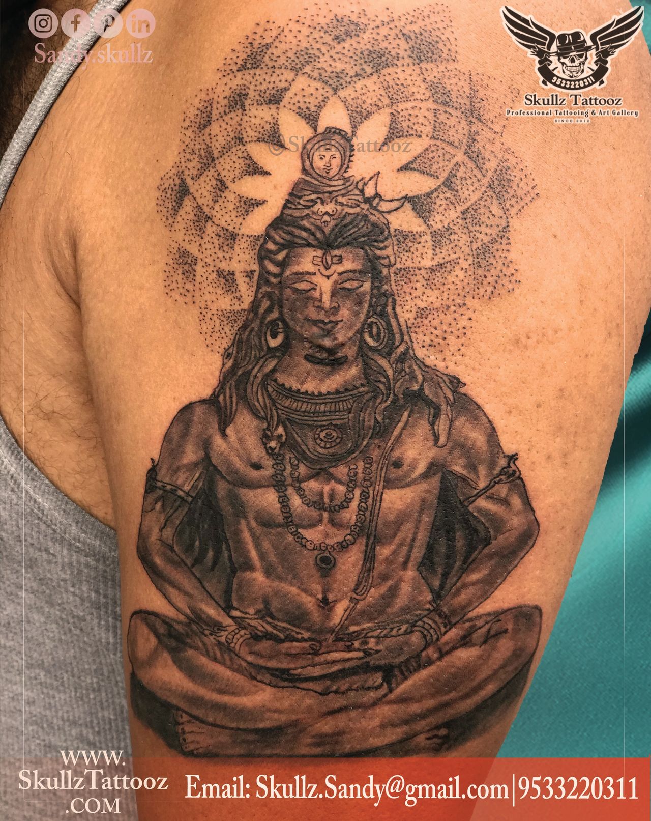 Couple of Amazing Lord Shiva Tattoos done at Skullz Tattooz... Couple of Amazing Lord Shiva Tattoos done at Skullz Tattooz...