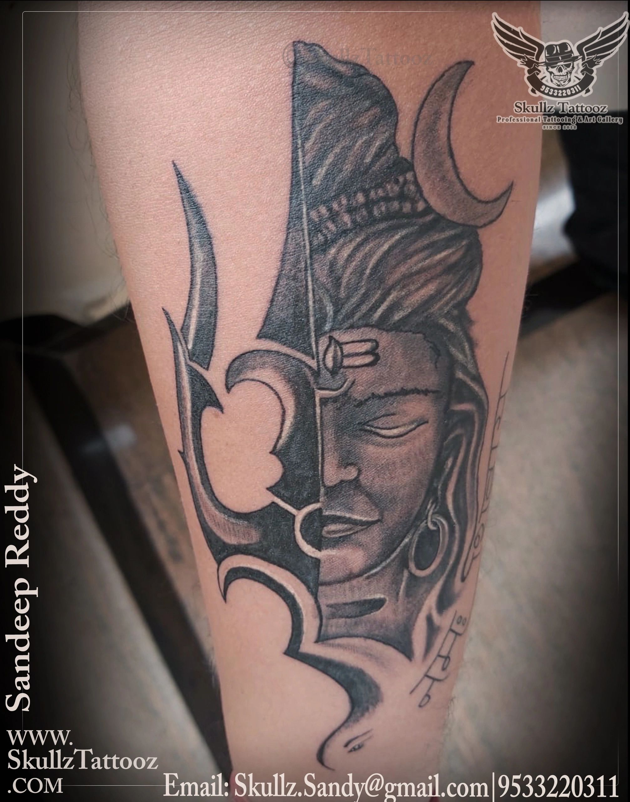 shiva tattoo  half sleeve angry face of lord shiva tattoo with angry  sneak tattoo Allentattoo  YouTube