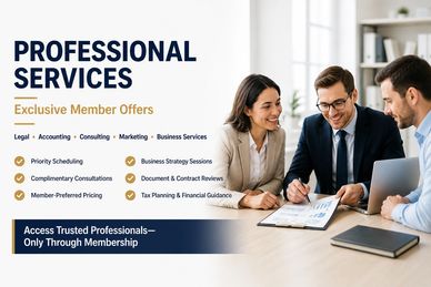 Three professionals discussing business documents in a bright office.