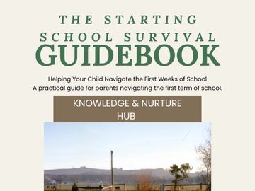 Cover of a school survival guidebook for parents and children.