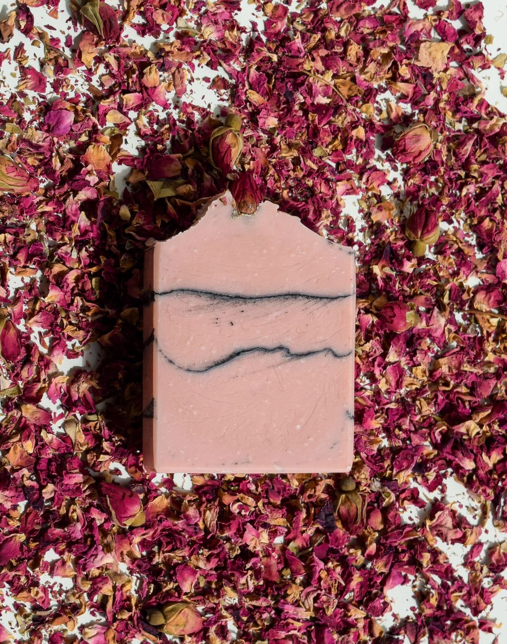 Aviatrix - Rose Essential Oil & Activated Charcoal Cold Process Soap Bar Jet Noise Freedom