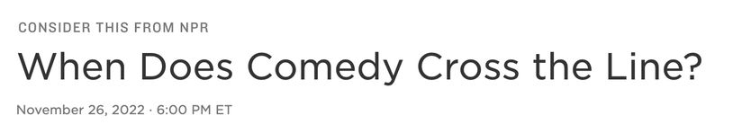 header when does comedy cross the line
