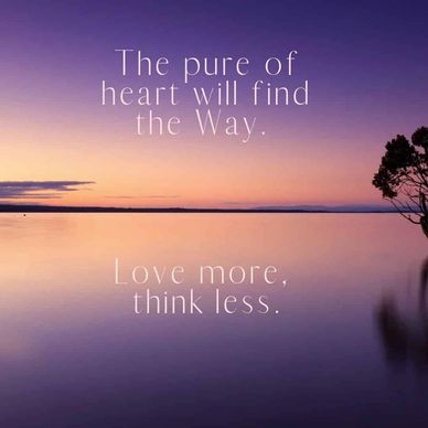The pure of heart will find the way quote pink and purple