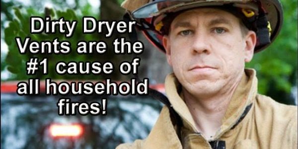 Dryer vents fire are the number one cause of house fires