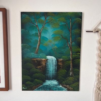 Original, hand painted oil painting in frame, review, customer review, testimonial, customer photo