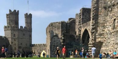 Caernarfon Castle grounds 