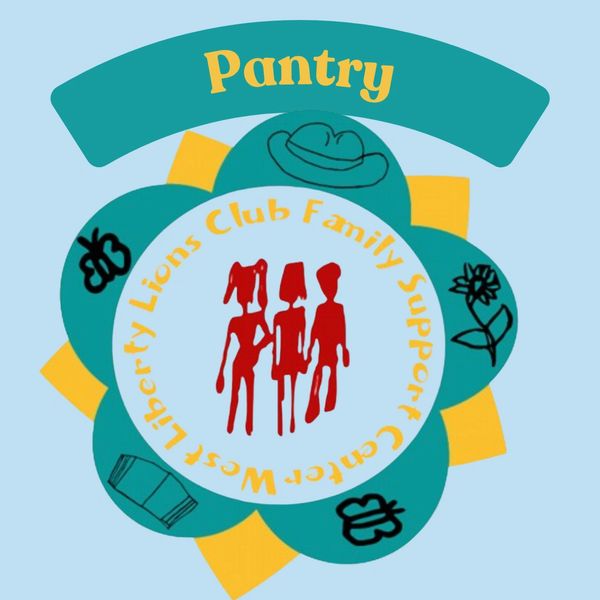 Logo for West Liberty Lions Club Family Support Center Pantry.