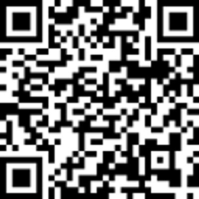 Black and white QR code.