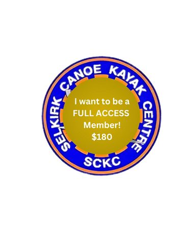 Logo of Selkirk Canoe Kayak Centre with membership offer.