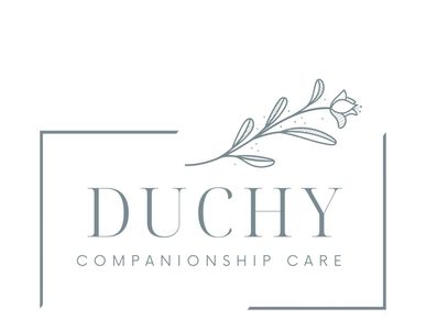 Elegant logo with floral design for Duchy Companionship Care.