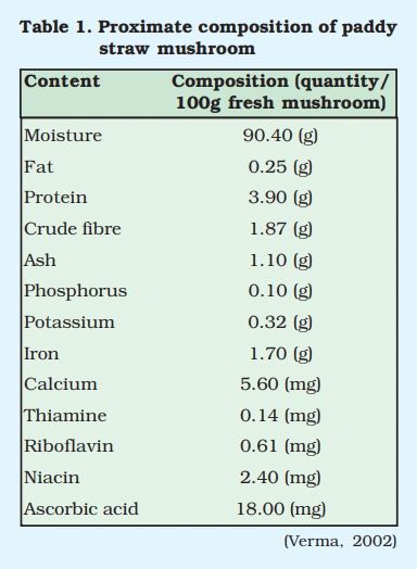 Fact sheet - Paddy straw mushroom (433)