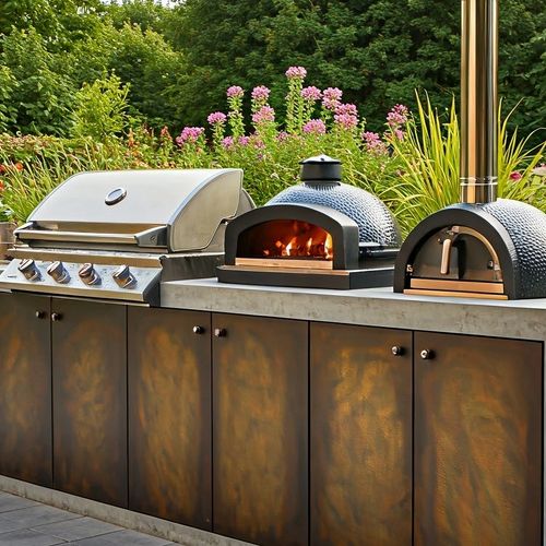 A Luxury outdoor kitchen