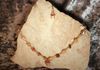 Madagascar agate stones with yellow glass spacers. Hanger of Madagascar stone in copper wire wrap. Length 26 in. Item #19-1-21. Price $45.00