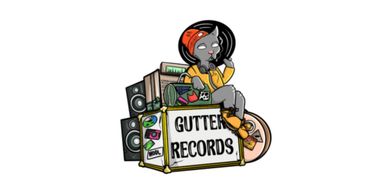 Gutter Records artwork for the record label, Gutter Records