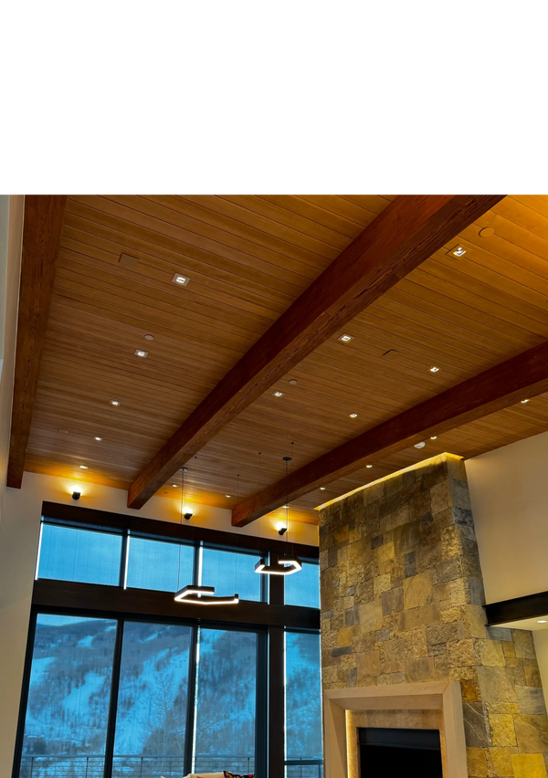 Knuepfer Residence - Vail Co. 
Custom Wood T&G and Beams. 
Installed By: Alfonso Espinosa. 