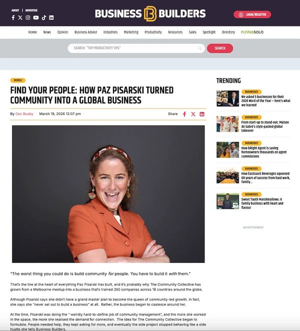 Portrait of Paz Pisarski smiling confidently against a dark background.