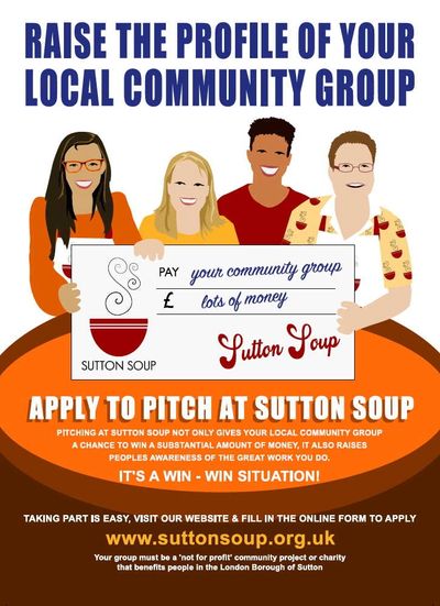 Sutton Soup #20 raised £1126.50