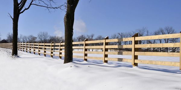 We work year round, installing and repairing fences! 